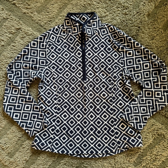 Lands’ End Half-Zip Fleece Pullover - Picture 2 of 4